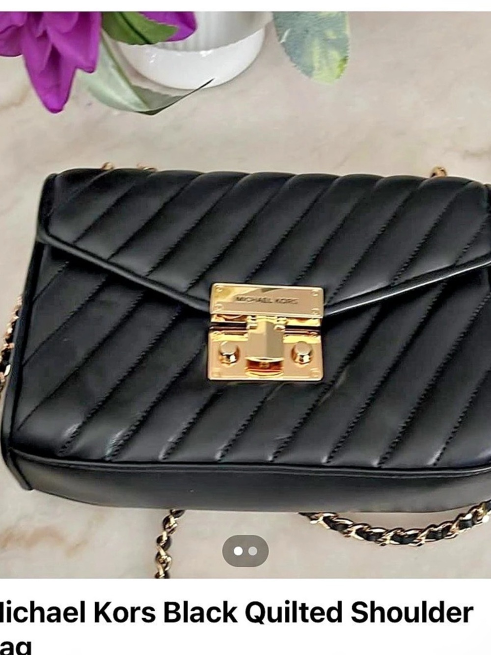 Michael Kors Whitney Large Quilted Leather Convertible Shoulder Bag Shoulder Bag